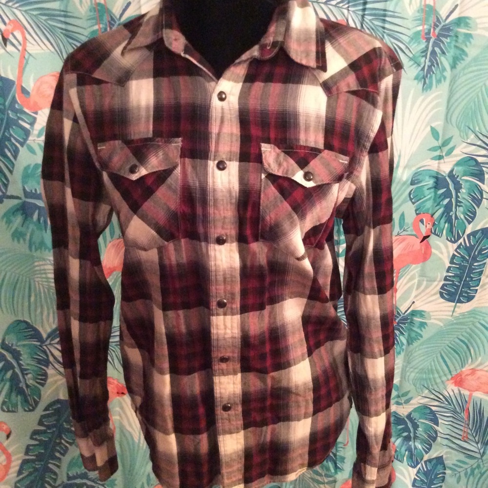 American Eagle snap down top